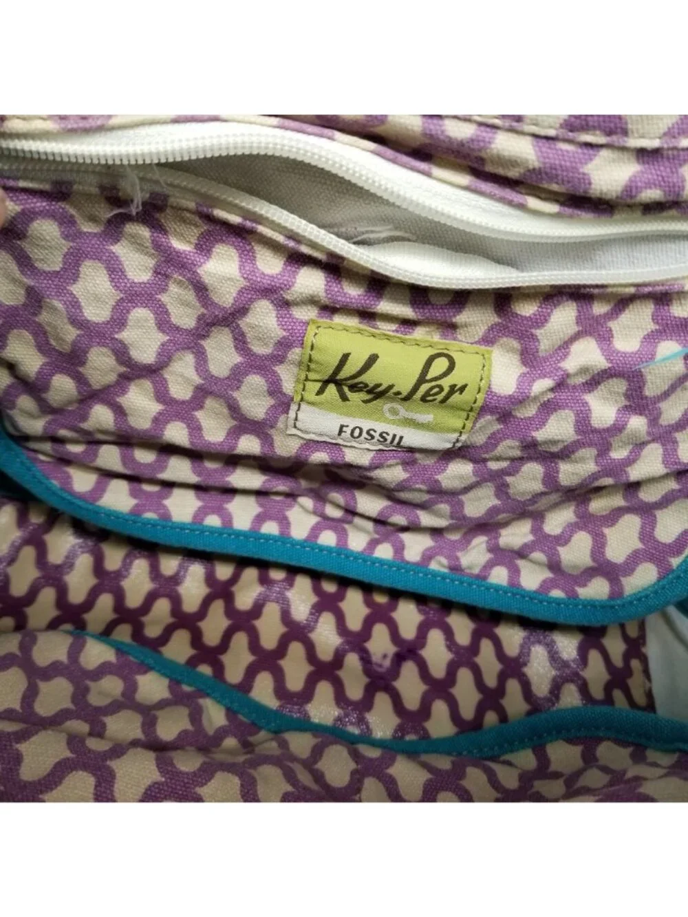 Fossil Bag Womens 16x11 Multicolor Floral Crossbody Messenger *Read*